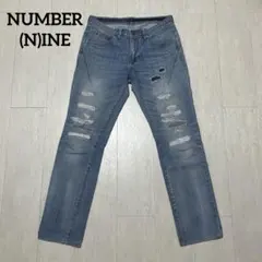 NUMBER (N)INE ナンバー ナイン ダメージ 加工 テーパード デニムのサムネイル