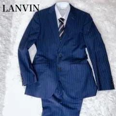 LANVIN en Bleu ランバン ストライプ　ネイビースーツ48 L