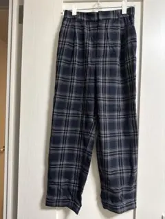 GU チェックパンツ