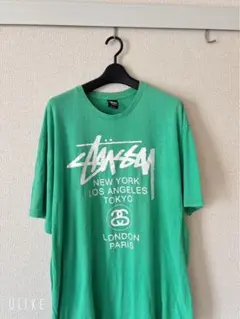 Stussy ミントグリーン Tシャツ XL 限定出品