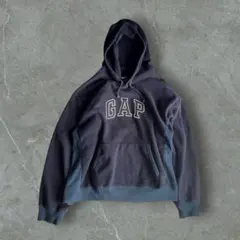OLD GAP フリースパーカー L アーチロゴ ネイビー y2k 平成 90s