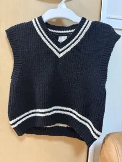 petit main ネイビー ニットベスト 80センチ