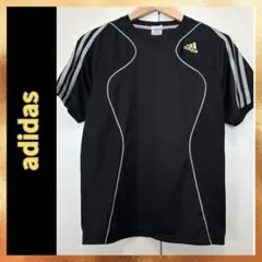 adidas アディダス 半袖Tシャツ ブラック メンズM スポーツウェア