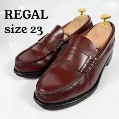 REGAL リーガル　コインローファー（23）革靴　ペニーローファー　茶