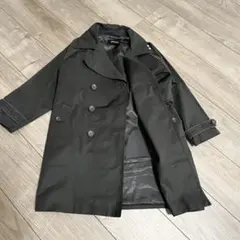 DIESEL ブラック ダブルブレスト トレンチコート