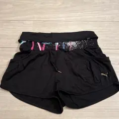 PUMA ブラック ショートパンツ　ランニング　トレーニング　ジム