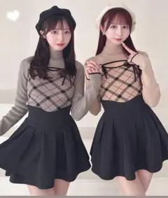 ミシェルマカロン　美脚になれるスカート XS ブラック