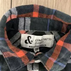 COMECHATTO CLOSET チェック柄長袖シャツ 100