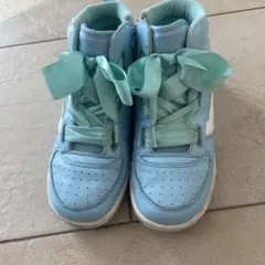 VANS水色 ハイカットスニーカー　22㎝