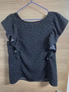 ROPÉ PICNIC ドット柄フリルブラウス 38