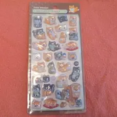 ボンボンドロップシール和柄　芝犬　しばいぬ　芝犬ほっこり