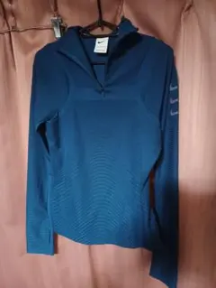 Nikeナイキ ネイビー ハーフジップ トップス M
