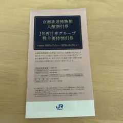 JR西日本グループ　株主優待割引券　新品未使用