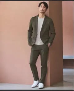 UNITED ARROWS カジュアルスーツ オリーブ