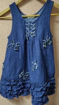 アルベロベロ　デニムジャンバースカート110cm