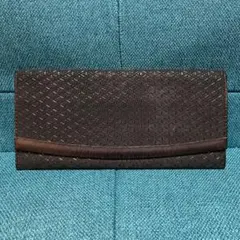 上原勇七 甲州印伝 インデンヤ 長財布 黒　瓢箪柄