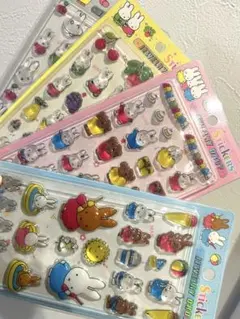 ミッフィーの硬いシール4枚セット