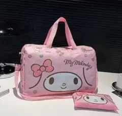 【新品】マイメロ 大容量ボストンバッグ♡収納ポーチ付き 旅行 ジム