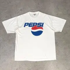 絶版 【S】ニューエラ×ペプシ ヘビーウエイト ロゴ Tシャツ ホワイト 