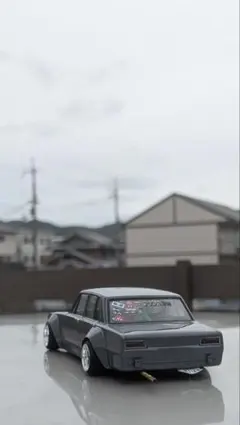 アオシマ 24/1 ハコスカ 族車 改造車 旧車 プラモデル 素人作 - メルカリ