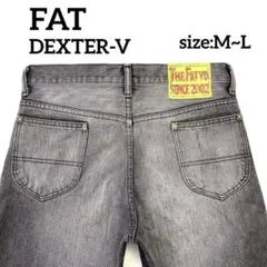 新品 定価15000円＋税 FAT DEXTER ブラック デニム パンツ - メルカリ