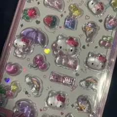 ハローキティ 3D 立体 ボンボンドロップシール