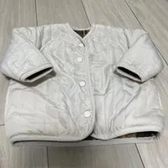 リバーシブルアウター（ホワイト/チェック柄）