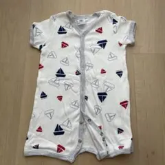 PETIT BATEAU ボート柄ロンパース 6m 67cm