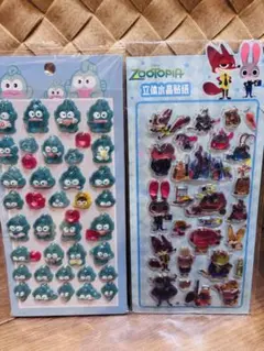 ズートピア ハンギョドンポンポンドロップシール硬めシール 2セット