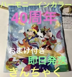 ディズニー　40周年　限定　きんちゃく　ハーモニー イン カラー　グッズ