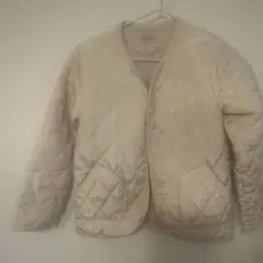 プティマイン　キルティングジャケット　中綿　ダウン　白　女の子　男の子　110