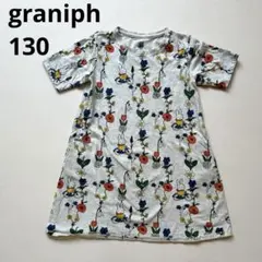 グラニフ ミッフィー miffy 総柄 半袖ワンピース 130のサムネイル