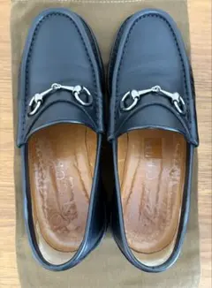 グッチ　黒レザー ローファー