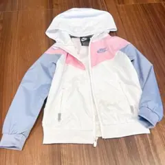 Nike フード付きジャケット ホワイト/ピンク/ブルー