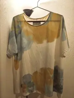 n’Or 水彩模様 半袖Tシャツ　サイズF
