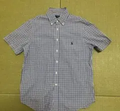 ポロラルフローレン　半袖シャツ　メンズ(ギンガムチェック) M