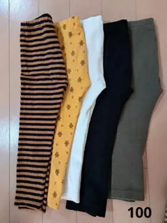 ユニクロ UNIQLO レギンス リブレギンス 5点セット 100cm