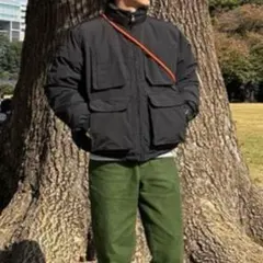 ブラック マルチポケットダウン　Mサイズ　nugu