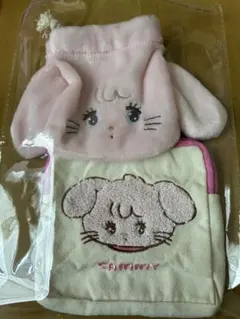 mikkoCharactersフェイス巾着、ポーチ❣️