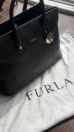 極美品】フルラ エレナ ミニボストンバッグ 肩掛け 2way レザー 黒