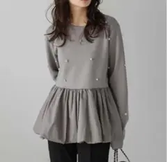 AMELY パール バルーントップス