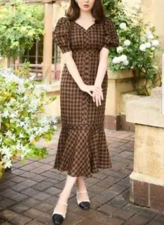 Portofino Belted Check Dress - メルカリ