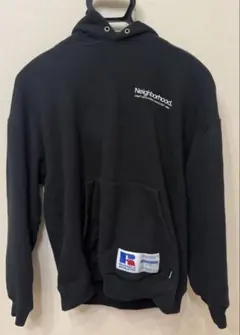 NEIGHBORHOOD RUSSELLブラックパーカー ☆大人気☆NEIGHBORHOOD X RUSSELL Athletic . Sweatparka LS