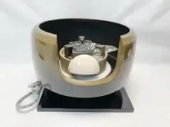 茶道具　鋳師　源斉造　鋳銅　面取風炉　共箱　V　9451A 茶道具】一ノ瀬宗也造 唐銅面取風炉（共箱）☆送料込☆