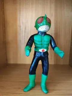 当時物 旧バンダイ 仮面ライダー ソフビ (触角折れあり) 昭和レトロのサムネイル