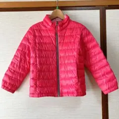 UNIQLO ユニクロ キッズ ダウンコート 120 ピンク 保育園 外遊び