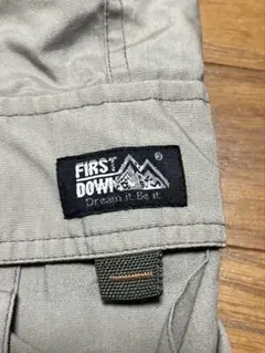 FIRST DOWN カーゴパンツ ベージュ裏毛
