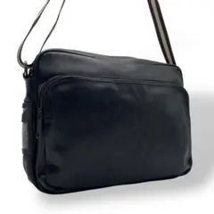 希少 ディーゼル ショルダーバッグ ブレイブマン エンボス ブラック レザー