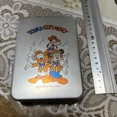 昭和レトロ　アルミの弁当箱　ドナルド、グーフィー、ミッキーマウスの絵柄のサムネイル