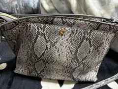 ヘビ柄ショルダーバッグ パイソン柄